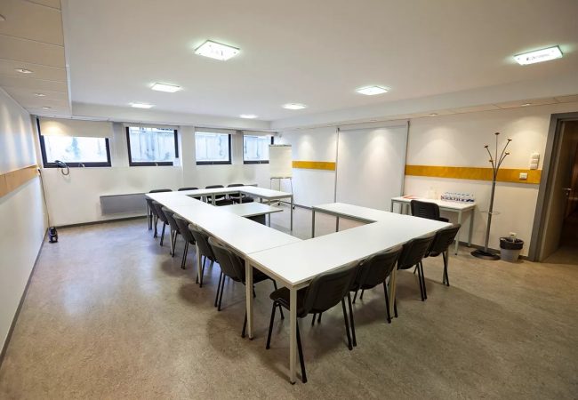 Disposition de la salle Rembrandt pour un séminaire